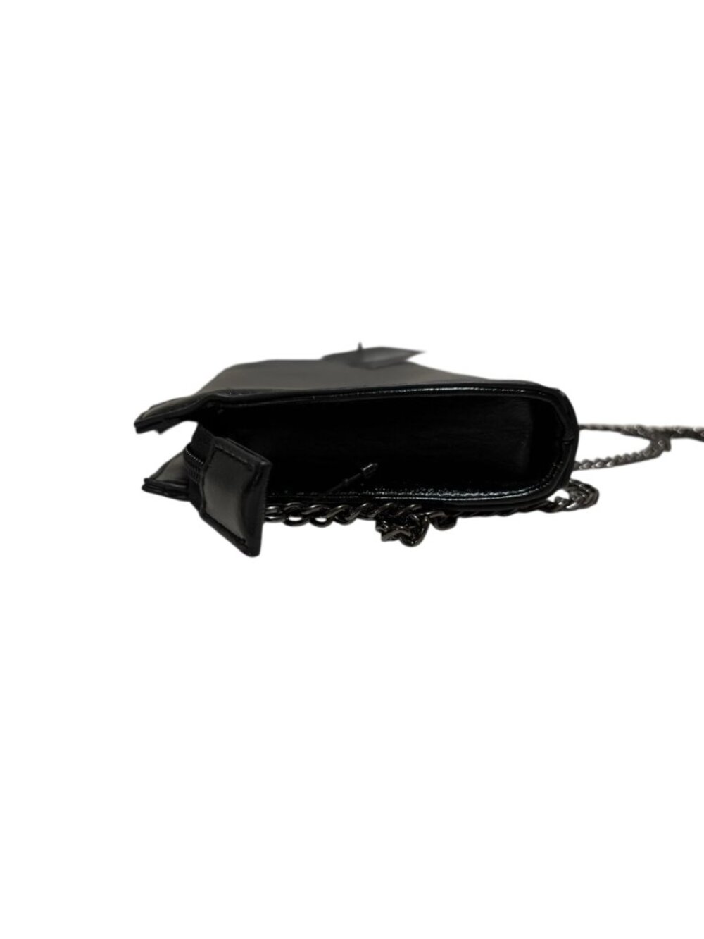 Simply Vera Vera Wang Black Crossbody Bag Purse Chain Strap NWT - Picture 2 of 8